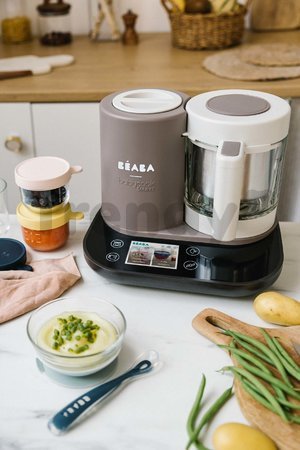 Parný varič a mixér Beaba Babycook Smart® Dove Grey hnedo-čierny