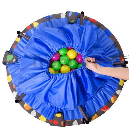 Trampolína Activity Center 3-in-1 smarTrike skladacia okrúhla s obvodom 92 cm s rúčkou bazénom a 100 ks loptičiek od 10 mes