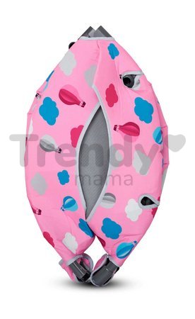 Trampolína Activity Center 3-in-1 Pink smarTrike skladacia okrúhla s obvodom 92 cm s rúčkou bazénom a 100 ks loptičiek od 10 mes