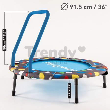 Trampolína pre deti 3v1 Jump smarTrike priemer 90 cm s loptičkami od 10 mesiacov