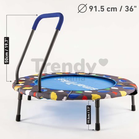 Trampolína Activity Center 2v1 smarTrike skladacia okrúhla s 92 cm obvodom s rúčkou na držanie od 12 mes