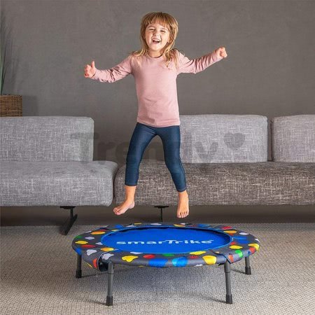 Trampolína Activity Center 2v1 smarTrike skladacia okrúhla s 92 cm obvodom s rúčkou na držanie od 12 mes