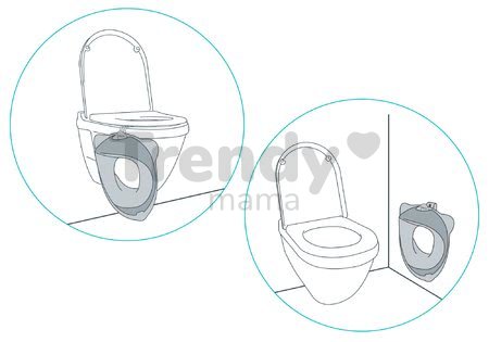 Redukcia na toaletu Beaba Toilet Seat Light Mist šedá od 24 mes