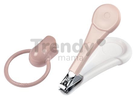 Detské klieštiky na nechty Beaba Baby Nail Clippers Old Pink ružové od 0 mes