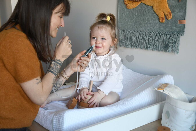 Nosná odsávačka Minidoo Manual Baby Nasal Aspirator Mineral Beaba manuálna od 0 mes