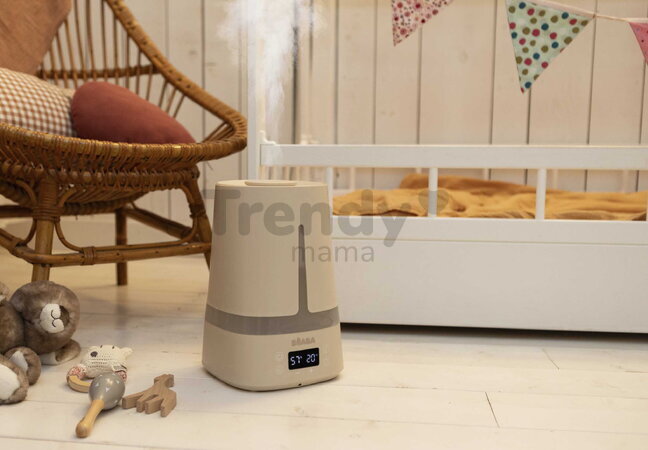 Zvlhčovač vzduchu Zen Air Humidifier Clay Beaba s nastaviteľnou tryskou a integrovaným nočným svetlom s LED displejom