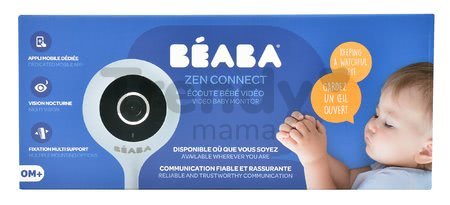 Elektronická opatrovateľka New Video Baby monitor ZEN Connect Grey Beaba s napojením na mobil (Android a iOS) s infračerveným nočným videním