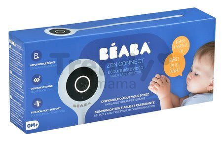 Elektronická opatrovateľka New Video Baby monitor ZEN Connect Grey Beaba s napojením na mobil (Android a iOS) s infračerveným nočným videním