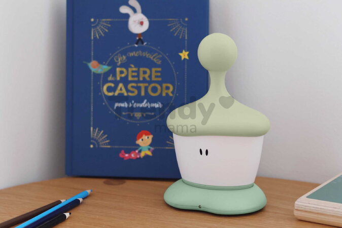 Lampička Pixie Stick Night Light Sage Green Beaba 2 intenzity jasu s detektorom plaču zelená od 0 mes