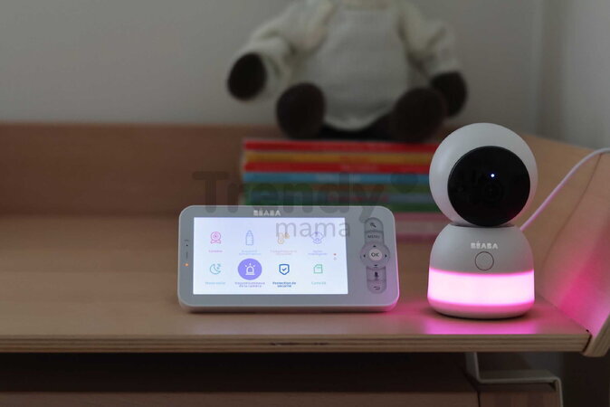 Dodatočná kamera k elektronickej opatrovateľke Zen Night Light/Zen Premium Beaba 2v1 s 360° rotáciou s infračerveným nočným videním  BE930380