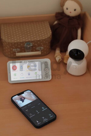 Dodatočná kamera k elektronickej opatrovateľke Zen Night Light/Zen Premium Beaba 2v1 s 360° rotáciou s infračerveným nočným videním  BE930380