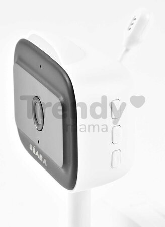 Elektronická opatrovateľka Video Baby Monitor Zen Nomad White Beaba s napojením na mobil, so širokouhlou kamerou a infračerveným nočným videním BE9303
