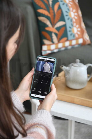 Elektronická opatrovateľka Video Baby Monitor Zen Nomad White Beaba s napojením na mobil, so širokouhlou kamerou a infračerveným nočným videním BE9303