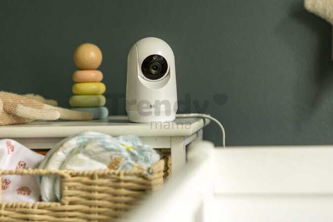 Elektronická opatrovateľka Video Baby Monitor Zen+ 2 Beaba 2v1 s 360° panoramatickou kamerou a infračerveným nočným videním