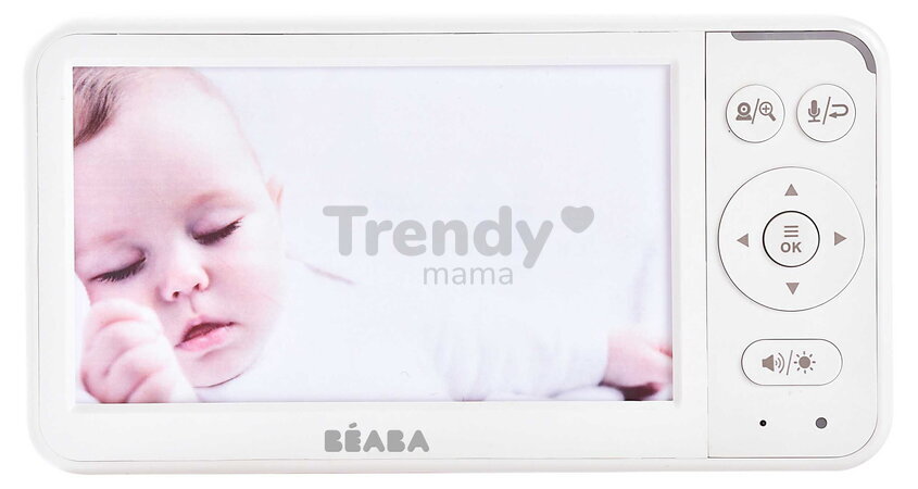 Elektronická opatrovateľka Video Baby Monitor Zen+ 2 Beaba 2v1 s 360° panoramatickou kamerou a infračerveným nočným videním