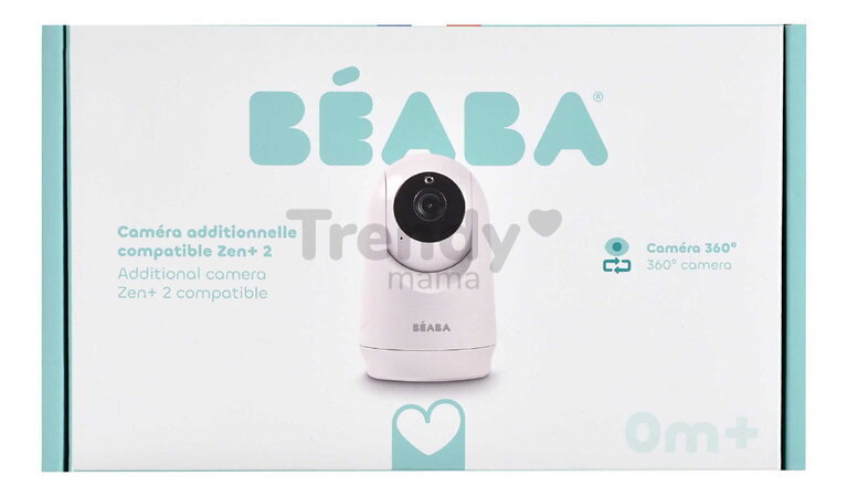 Dodatočná kamera k elektronickej opatrovateľke Additional Camera Zen+ 2 White Beaba s infračerveným nočným videním