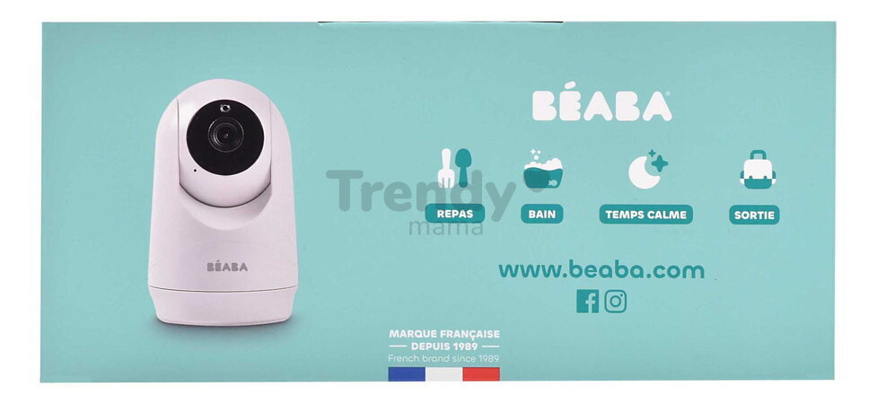 Dodatočná kamera k elektronickej opatrovateľke Additional Camera Zen+ 2 White Beaba s infračerveným nočným videním