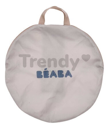Plážový stan pre deti Breezynest Anti UV Tent Clay Earth Beaba s 360° ventiláciou a ochranou proti piesku a hmyzu béžový od 0-24 mes