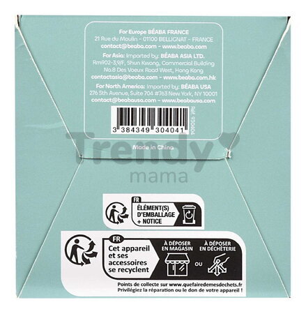 Nočný projektor hviezdnej oblody Pixie Projector Sage Green Beaba s hudbou a zvukmi a so senzorom plaču zelený od 0 mes BE930404