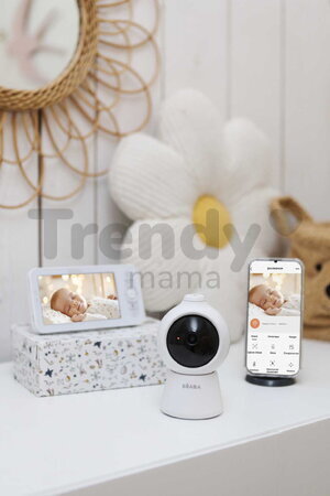 Elektronická opatrovateľka Video Baby Monitor Zen Smart AI White Beaba s 360° kamerou a umelou inteligenciou BE930428