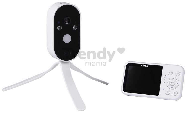 Cestovná elektronická opatrovateľka Video Baby Monitor Zen Travel White Beaba prenosná bez potreby Wi-Fi