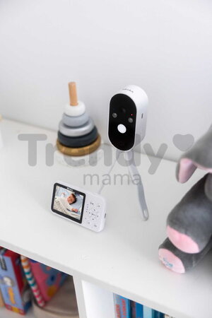 Cestovná elektronická opatrovateľka Video Baby Monitor Zen Travel White Beaba prenosná bez potreby Wi-Fi
