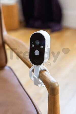 Cestovná elektronická opatrovateľka Video Baby Monitor Zen Travel White Beaba prenosná bez potreby Wi-Fi
