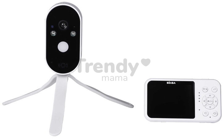 Cestovná elektronická opatrovateľka Video Baby Monitor Zen Travel White Beaba prenosná bez potreby Wi-Fi