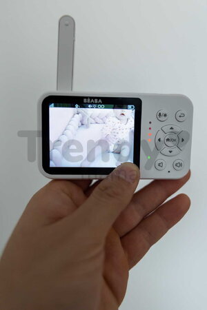 Cestovná elektronická opatrovateľka Video Baby Monitor Zen Travel White Beaba prenosná bez potreby Wi-Fi