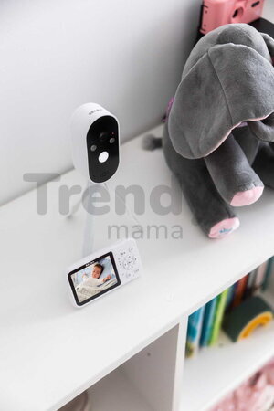 Cestovná elektronická opatrovateľka Video Baby Monitor Zen Travel White Beaba prenosná bez potreby Wi-Fi
