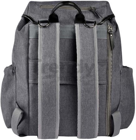 Prebaľovacia taška ako batoh Vancouver Backpack Dark Grey Beaba s doplnkami 22 l objem 42 cm šedá
