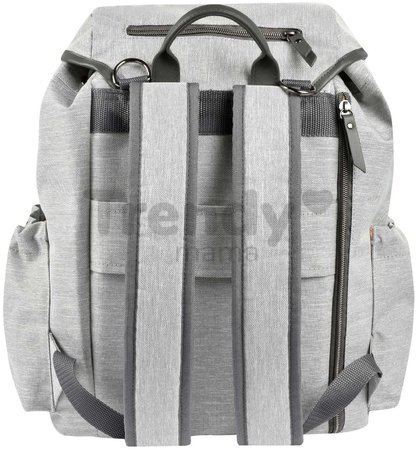 Prebaľovacia taška ako batoh Vancouver Backpack Heather Grey Beaba s doplnkami 22 l objem 42 cm svetlošedá