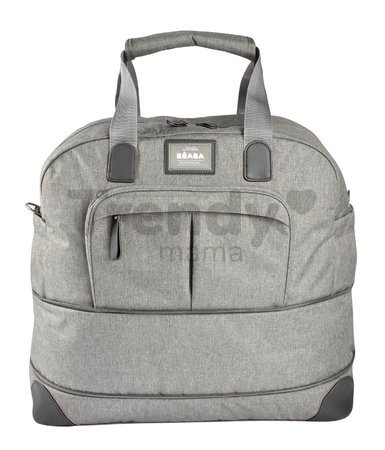 Prebaľovacia taška ku kočíku Beaba Amsterdam II Expandable Travel Changing Bag Heather Grey 2 veľkosti sivá