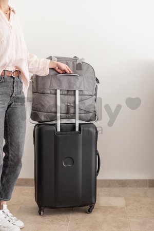 Prebaľovacia taška ku kočíku Beaba Amsterdam II Expandable Travel Changing Bag Heather Grey 2 veľkosti sivá