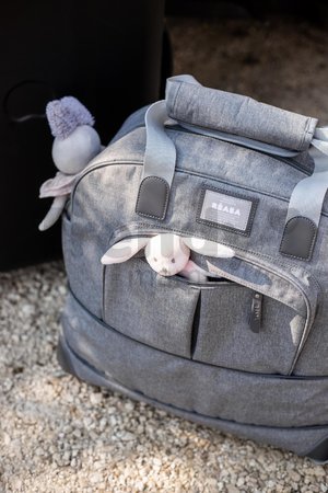 Prebaľovacia taška ku kočíku Beaba Amsterdam II Expandable Travel Changing Bag Heather Grey 2 veľkosti sivá