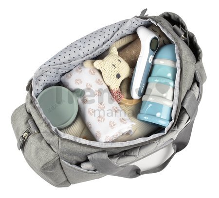 Prebaľovacia taška ku kočíku Beaba Sydney II Changing Bag Heather Grey sivá