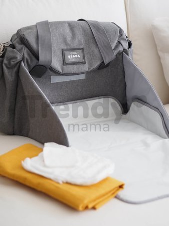 Prebaľovacia taška ku kočíku Beaba Sydney II Changing Bag Heather Grey sivá