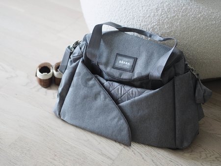 Prebaľovacia taška ku kočíku Beaba Sydney II Changing Bag Heather Grey sivá