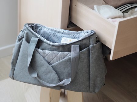 Prebaľovacia taška ku kočíku Beaba Sydney II Changing Bag Heather Grey sivá