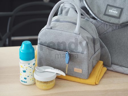 Izotermická taška na obed Isothermal Lunch Bag Beaba Heather Grey sivá