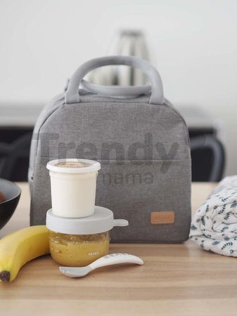 Izotermická taška na obed Isothermal Lunch Bag Beaba Heather Grey sivá