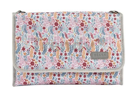 Prebaľovacia taška s podložkou na prebaľovanie Beaba Geneva Mirage Grey/Floral sivá s potlačou