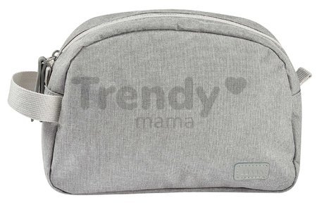 Kozmetická taštička Toiletry Pouch Beaba Heather Grey so zipsom sivá