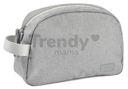 Kozmetická taštička Toiletry Pouch Beaba Heather Grey so zipsom sivá