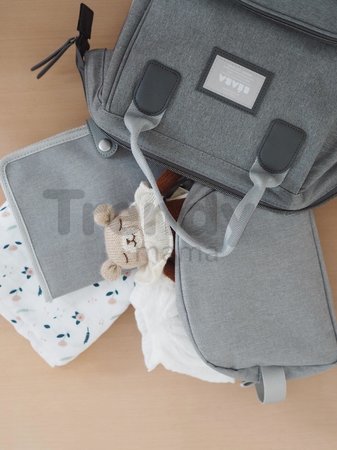 Kozmetická taštička Toiletry Pouch Beaba Heather Grey so zipsom sivá