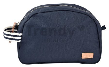 Kozmetická taštička Toiletry Pouch Beaba Blue Marine so zipsom modrá