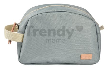 Kozmetická taštička Toiletry Pouch Beaba Sage Green so zipsom zelená