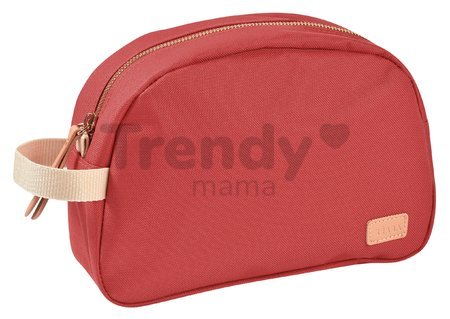 Kozmetická taštička Toiletry Pouch Beaba Terracotta so zipsom oranžová