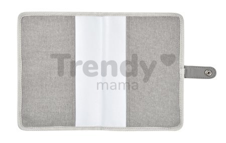 Textilný obal na zdravotnú dokumentáciu dieťaťa Health Book Protection Beaba Heather Grey sivý