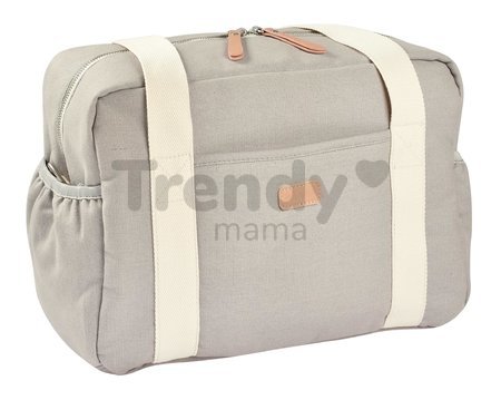 Prebaľovacia taška ku kočíku Changing Bag Paris Beaba Pearl Grey s doplnkami sivá